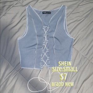 Lace Up Front Tank Top